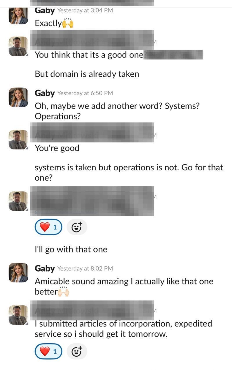 Message from Andy