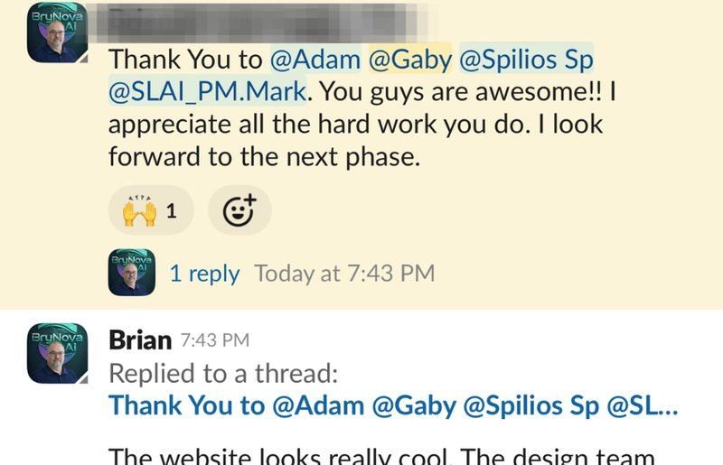 Message from Brian