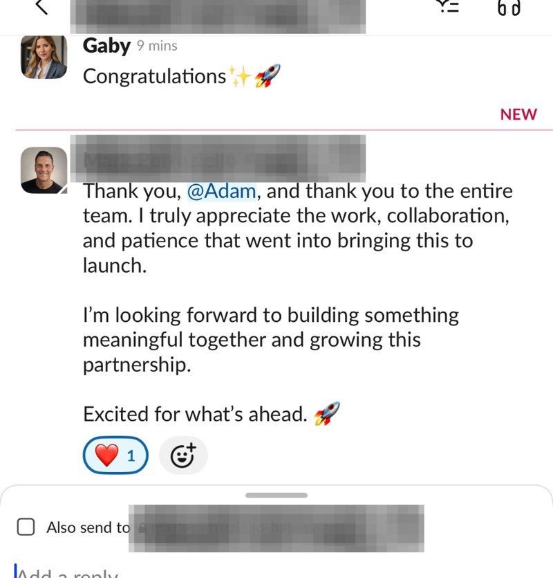 Message from Mark