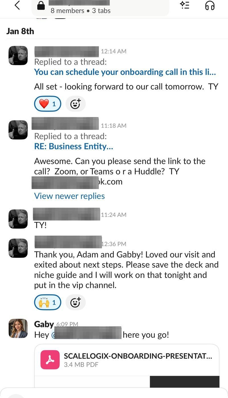 Message from Martyn